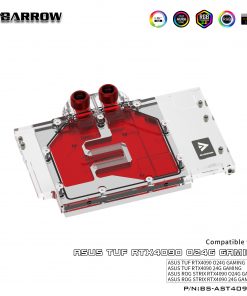 Barrow full coverage GPU Water Block for ASUS TUF 4080 Aurora