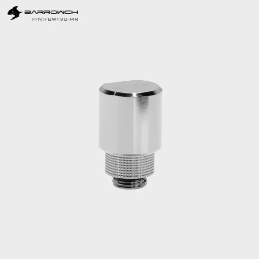 This is a new professional, 90°Rotary Adapter from Barrowch with a smooth surface finish and it means it swivels 360 degrees to give you the perfect positioning of your fitting in relation to the tubing. The excellent internal water flow ensures high through-put of water, thereby reducing internal resistance. These new fittings are brass with either a matte black or chrome silver color featuring an exquisite check pattern that delivers a comfortable grip. These fittings are smooth due to multiple machining processes that produce absolutely no deformations and an outstanding texture!