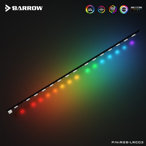 Designed for use in conjunction with a graphics card water block. Full RGB control is provided by a 3pin connector. This 15 LED strip provides rich, and highly customizable illumination. Please note that a LRC2.0 Compatible RGB controller is needed for full operation and needs to be purchased separately.