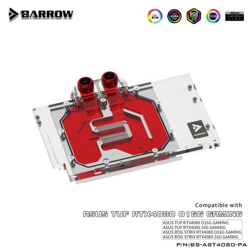 Full coverage GPU Water Block for ASUS TUF 4080