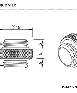 The Barrow G1/4" 5mm male to male adapter connects two G1/4" fittings. Great for use with reservoirs, pump tops and more!