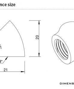 Make tight 45 degree angles in your system without running the risk of kinking or breaking your tubing. Two G1/4" threaded ports allow you to attach nearly any standard G1/4" fitting or barb to this adaptor.