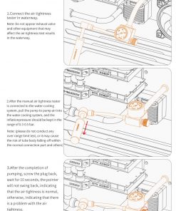 The Barrow Leak tester is a fast and safe way of testing for possible leaks in your liquid cooling loop. While traditional leak testing works, it requires hours before very small leaks are detected and then things can become messy. The Barrow Leak Tester does the job almost instantly!