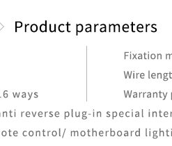 An 16-way controler with remote for the LRC2.0 version lighting control system from Barrow. Some examples of application are the Multi color LED strips (LD2RT-50, LD2RT-100) as well as several waterblocks, or anything from Barrow with the LCR2.0 logo on it. This can control the color mode (67 colors), speed (8 Speeds), and offers full manual control. It also features an automatic memory, so whatever you have it set to to, it will resume when powered on next.