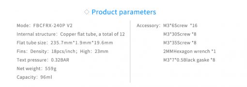 <div class="product attribute overview"> <div class="value"> The Barrowch Chameleon Fish comes is either 120, 240 or 360 lengths. Comes with temperature display screen that can be changed to either side of the radiator. It has a changeable water chamber that can be change from PMMA to POM or vice versa. You also have the ability to change out the aluminum alloy borders to various colors to match the color scheme of your build. </div> </div> <div class="product-info-price"> <div class="price-box price-final_price" data-role="priceBox" data-product-id="35089"></div> </div>