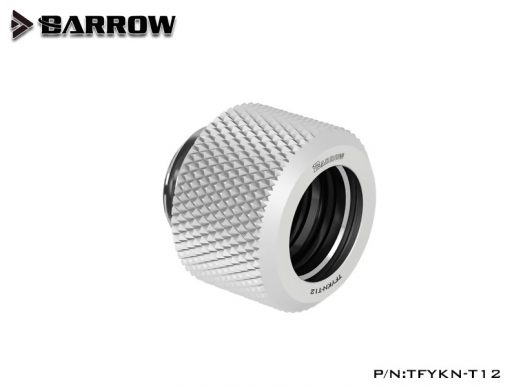 These Compression fittings from Barrowch have a 12mm OD and are meant for Rigid tubing.