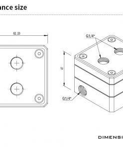 This is a beautiful acrylic pump reservoir for all Barrow 17 Watt DDC pumps. Pump and heatsink not included.