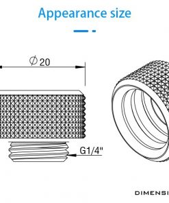 These 14mm OD rigid tube adapter fittings cleanly and safely link hardline tubing to water cooling components and parts using a series of o-rings with an easy to use push-in style connection. G1/4" threads make them easy to install into most water blocks, radiators and reservoirs.