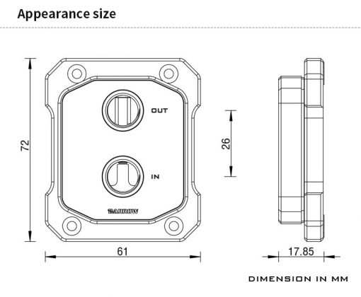 For the Intel 12/13 generation Intel Core design with the top cover removed.