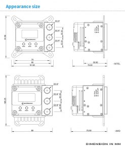 Want a unique CPU waterblock with an integrated pump and reservoir?? Well you're in luck because Barrowch has you and your CPU covered! Designed for Intel consumer and workstation platform this block will work with X99 and X299 socket CPUs. This bock has 49 tiny 0.4 x0.2.. dense micro-jettting waterways. The block includes an adapter that has the inlet, outlet, and fillport the the block/reservoir. This new block should be on the top of your list if you are trying to simplify your watercooling loop or your system is in a very small and tight mini-ITX, mini tower or HTPC chassis that is devoid in extra space.