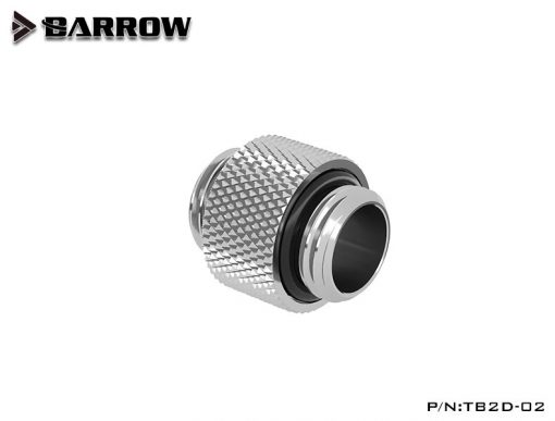 The Barrow G1/4" 10mm male to male adapter connects two G1/4" fittings. Great for use with reservoirs, pump tops and more!