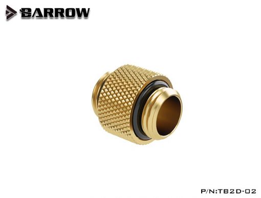 The Barrow G1/4" 10mm male to male adapter connects two G1/4" fittings. Great for use with reservoirs, pump tops and more!