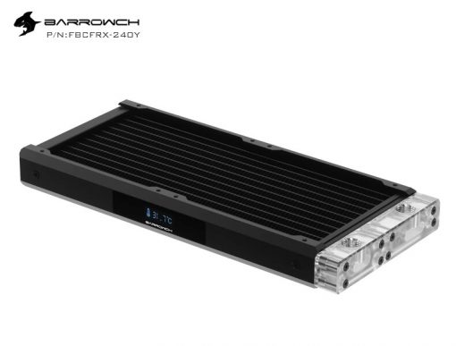 <div class="product attribute overview"> <div class="value"> The Barrowch Chameleon Fish comes is either 120, 240 or 360 lengths. Comes with temperature display screen that can be changed to either side of the radiator. It has a changeable water chamber that can be change from PMMA to POM or vice versa. You also have the ability to change out the aluminum alloy borders to various colors to match the color scheme of your build. </div> </div> <div class="product-info-price"> <div class="price-box price-final_price" data-role="priceBox" data-product-id="35089"></div> </div>