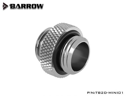 The Barrow G1/4" 5mm male to male adapter connects two G1/4" fittings. Great for use with reservoirs, pump tops and more!