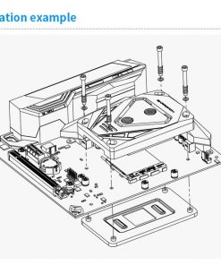 Barrowch M series CPU water block AMD Ryzen AM4/AM3