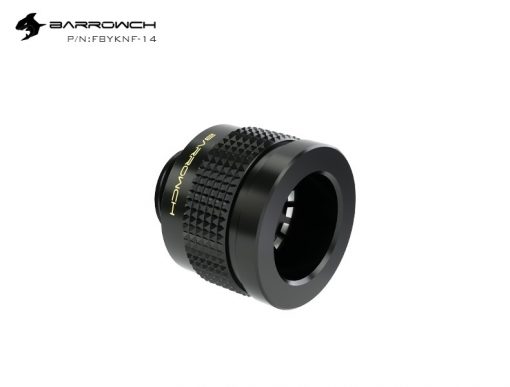 Barrowch's 14mm OD Wolverine series Anti shedding Fitting cleanly and safely link hardline tubing to water cooling components and part. The G1/4" threads make them easy to install into most water blocks, radiators and reservoirs.