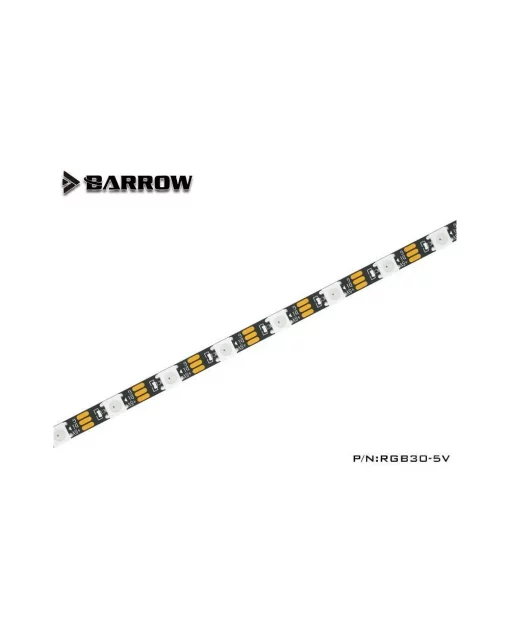 Illuminate your PC with this flexible RGB LED strip from Barrow. Each strip is adhesive backed and ready for easy installation. You can customize the length of each strip by cutting at the cut markers on the strip itself. Full RGB control is provided by a 3pin connector. These LEDs provide rich, and highly customizable illumination. Please note that a LRC2.0 Compatible RGB controller is needed for full operation and needs to be purchased separately.