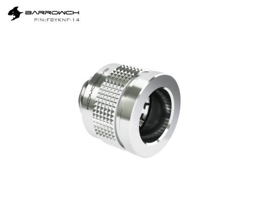 Barrowch's 14mm OD Wolverine series Anti shedding Fitting cleanly and safely link hardline tubing to water cooling components and part. The G1/4" threads make them easy to install into most water blocks, radiators and reservoirs.