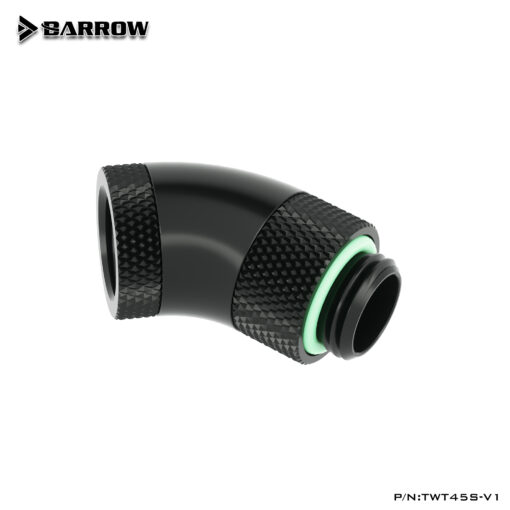 Barrow G1/4" 45 Degree Dual Rotary Adaptor Fitting - Black