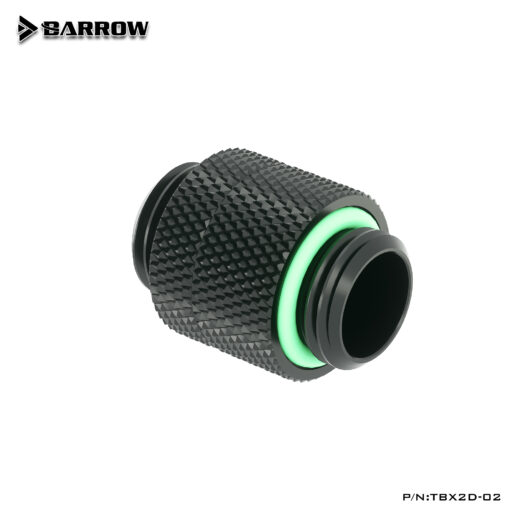 Barrow G1/4" Male to Male Anti-Twist Rotary Adaptor Fitting - Black