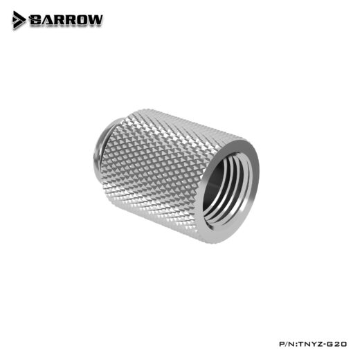 Barrow G1/4" 20mm Male to Female Extension Fitting - Silver