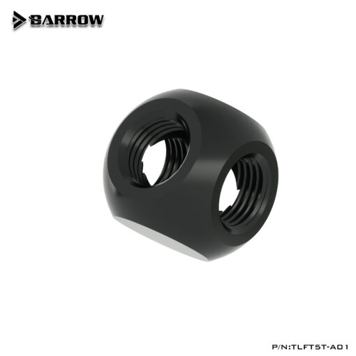 Barrow G1/4" Thread 5-Way Block Splitter Fitting - Black