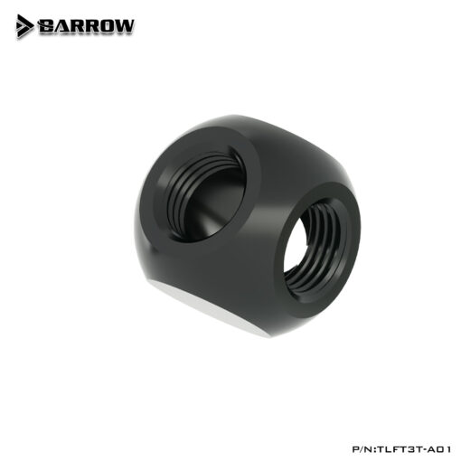 Barrow G1/4" Thread 3-Way Block Splitter Fitting - Black