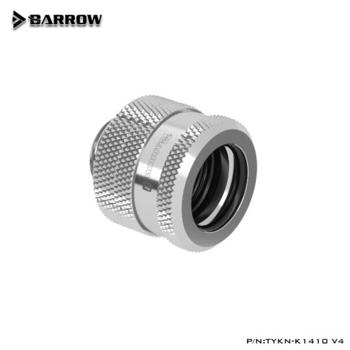 Barrow's 14mm OD rigid tube adapter fittings cleanly and safely link hardline tubing to water cooling components! Multiple O-Rings provide leak protection! Perfect for use with Barrow's 14mm OD Rigid tubing!