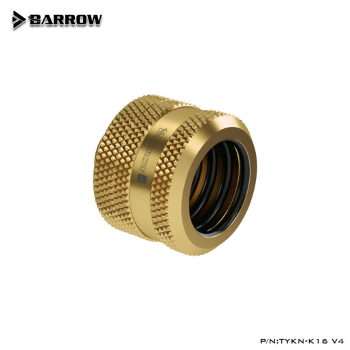 Barrow's 16mm OD rigid tube adapter fittings cleanly and safely link hardline tubing to water cooling components! Multiple O-Rings provide leak protection! Perfect for use with Barrow's 16mm OD Rigid tubing!