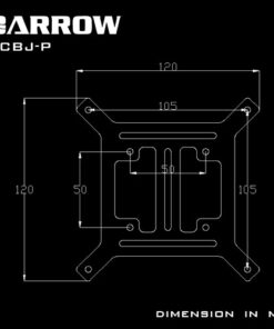 Mount your DDC or D5 pump to a 120mm*120mm location such as a radiator.