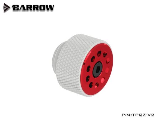 Barrow Manual+ Automatic integrated Exhaust Valve - White Body/Blood Red Button