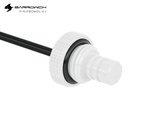 The Barrow G1/4" Temperature Sensor Stop Fitting fits any standard G1/4" threaded port. It has a longer internal probe than the standard version. Reports liquid coolant temperatures to any monitoring device that uses standard 2 Pin temperature probes.