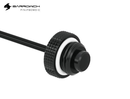 Barrowch G1/4" 10K Temperature Stop / Plug Fitting - Black