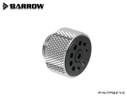 Barrow Manual+ Automatic integrated Exhaust Valve - Silver Body/Black Button