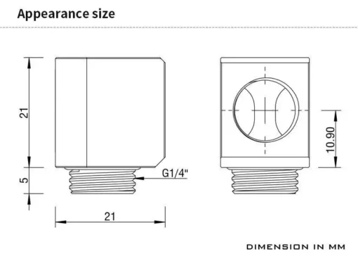 The BARROW Mini 90° Rotary Adapter (Male to Female) is a compact and durable accessory for liquid cooling systems, allowing for easy and leak-free connection of water cooling components at a 90° angle. Its small size and rotary function make it ideal for tight spaces and mini-ITX builds.