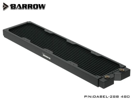 BARROW Dabel-28b series of red copper water cooling standard height of 28MM, suitable for high heat dissipation requirements of standard or large water cooler installation and use. The waterway is made of pure copper material, the brass of the water chamber and the fan mounting bracket are made of stainless steel.