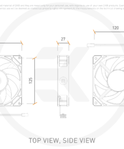 EK-Loop Fan FPT 140 D-RGB is a 140mm high-static pressure computer cooling fan designed and built primarily for the highest-performance computer liquid cooling systems. FPT series fans aim to succeed the EK-Vardar fans completely, as they improve upon many aspects while maintaining focus on excellent radiator performance. These fans feature an optimized and balanced performance-to-noise ratio on the wide operational range of the fan.