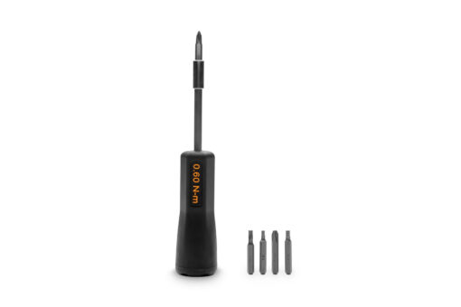 The EK-Loop Torque Screwdriver - 0.6Nm is a precision screwdriver with 5 enclosed bits that will allow you to precisely fasten screws. Assemble and maintain your water-cooling equipment without the risk of over-torquing and damaging your gear. It comes with standard bits like Allen (Hex) and Phillips ones, which will be ideal for most water-cooling products like CPU and GPU water blocks, fan and radiator screws, various pump/reservoir mounts, and much more.