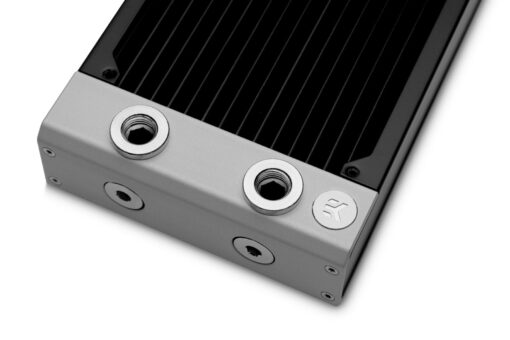 <div class="product attribute overview"> <div class="value"> With a thickness of 44mm, the EK-Quantum P Series Surface radiators are the absolute all-rounders for low noise and high performance across the entire fan operational range. Equipped with a total of four G1/4“ threaded connection ports, it provides additional versatility during the loop planning process, while the fifth G1/4“ port located on the end-tank is an irreplaceable feature when it comes to draining the loop and air bleeding. To maximize cooling performance, a Push/Pull setup can be utilized on any P Series EK-Quantum Surface radiator. </div> </div>