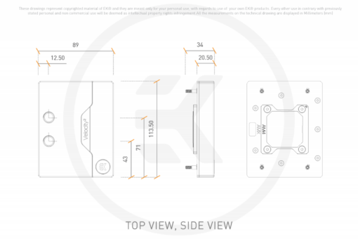 This socket-specific EK-Quantum Velocity² water block is engineered specifically for AMD® AM5 Socket and Ryzen 7000-series CPUs. It is built upon an award-winning, market-recognized platform that has received the IF Design award, European Hardware Award, CES Innovation award, and several other performance review awards as well. With a revolutionary "clean-front" design, with no visible mounting screws, Velocity² water blocks are on the route to outshining their predecessor and taking over the market lead.