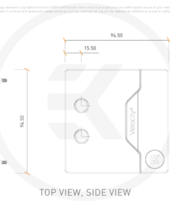 EK-Quantum Velocity² D-RGB - 1200 Nickel + Acetal is the new high-performance premium quality CPU water block for the Intel® socket LGA 1200-based platform. It features a next-generation cooling engine that is socket-specific. This CPU water block is EK-Matrix7 compliant and is mounted via a patented EK Exact Mount system.