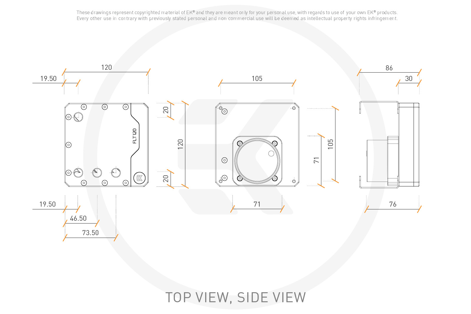 EK-Quantum Kinetic FLT 120 D5 PWM D-RGB - Plexi - Image 6