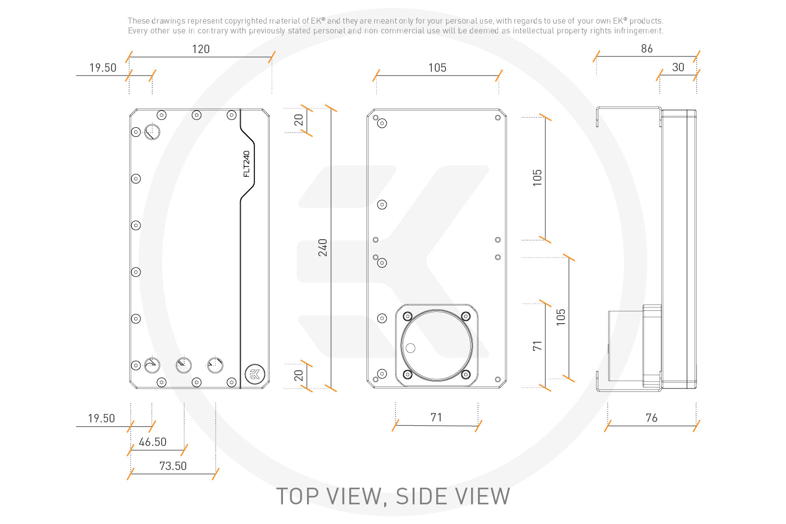EK-Quantum Kinetic FLT 240 D5 PWM D-RGB - Plexi - Image 6