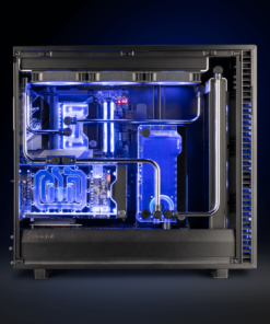 Each unit is featuring standard 120mm fan mounting holes for maximum flexibility during the installation. The reservoir is equipped with a total of six G1/4“ ports so that users can choose the most optimal setup for their liquid cooling loops. EK-Quantum Kinetic FLT D5 series pump-reservoir units are equipped with genuine D5 pumps, made in Europe, which are capable of delivering flow rates of 1500 liters per hour with a maximum head pressure up to 3.9 meters!