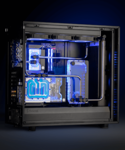 Each unit is featuring standard 120mm fan mounting holes for maximum flexibility during the installation. The reservoir is equipped with a total of six G1/4“ ports so that users can choose the most optimal setup for their liquid cooling loops. EK-Quantum Kinetic FLT D5 series pump-reservoir units are equipped with genuine D5 pumps, made in Europe, which are capable of delivering flow rates of 1500 liters per hour with a maximum head pressure up to 3.9 meters!