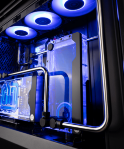 Each unit is featuring standard 120mm fan mounting holes for maximum flexibility during the installation. The reservoir is equipped with a total of six G1/4“ ports so that users can choose the most optimal setup for their liquid cooling loops. EK-Quantum Kinetic FLT D5 series pump-reservoir units are equipped with genuine D5 pumps, made in Europe, which are capable of delivering flow rates of 1500 liters per hour with a maximum head pressure up to 3.9 meters!