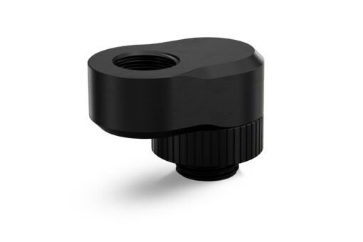 A premium revolvable male+female threaded offset adapter fitting. It is commonly used to distance or offset G1/4" ports in tight spaces or to perfectly align hard tubing to another port in order to have aesthetically pleasant parallel tubing.