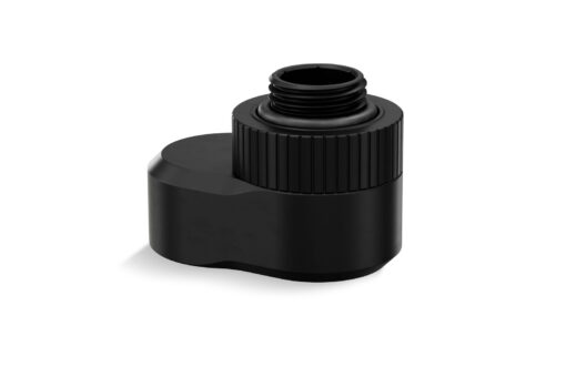 A premium revolvable male+female threaded offset adapter fitting. It is commonly used to distance or offset G1/4" ports in tight spaces or to perfectly align hard tubing to another port in order to have aesthetically pleasant parallel tubing.