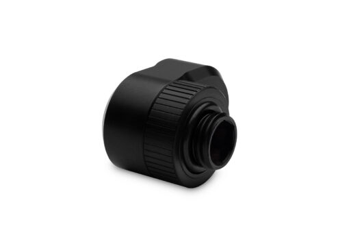 A premium revolvable male+female threaded offset adapter fitting. It is commonly used to distance or offset G1/4" ports in tight spaces or to perfectly align hard tubing to another port in order to have aesthetically pleasant parallel tubing.