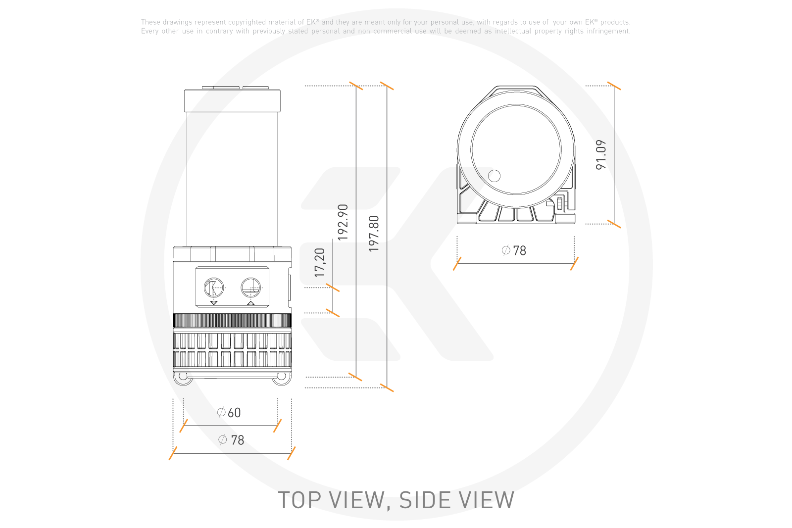 EK-Quantum Kinetic TBE 200 D5 PWM D-RGB - Acetal - Image 7